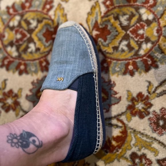 Today--sat Sale40 Michael Kors Denim Slip-On Espadrilles | Color: Blue - Picture 4 of 6